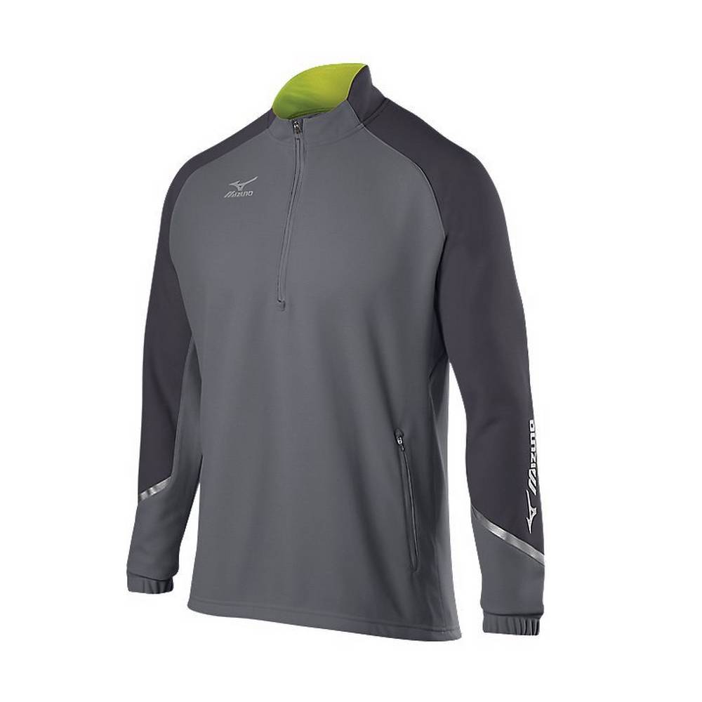 Maglione Mizuno Elite 1/2 Cerniera Uomo - Grigie - 87410-DVAR